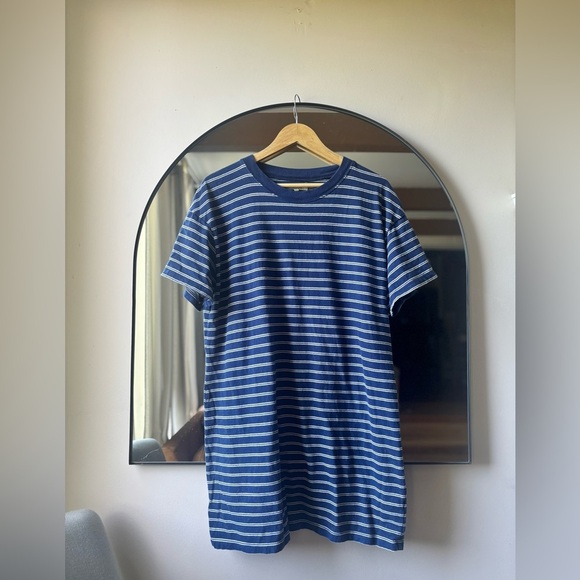 MADEWELL | tee dress in Epperspm stripe | size xl - Picture 4 of 5